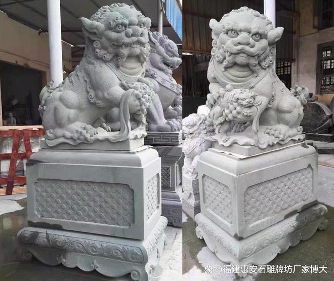 星空·综合体育官网石狮子在村落修建中的粉饰气势派头(图2)